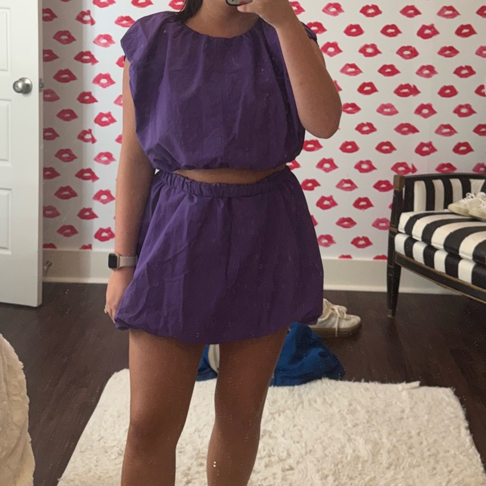 Purple Two-Piece Boutique Outfit